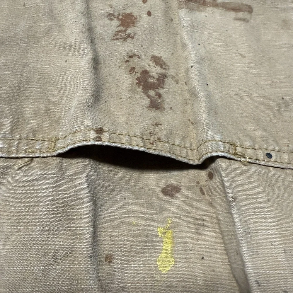 Wrangler Riggs Workwear Carpenter Pants Mens 34 x 32 Brown Ripstop Canvas READ‎